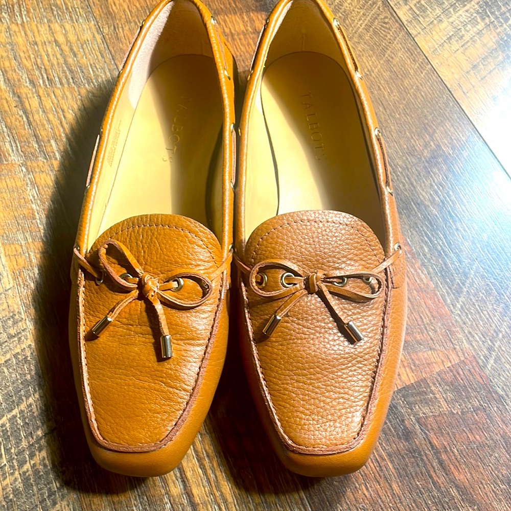 Talbots leather loafers